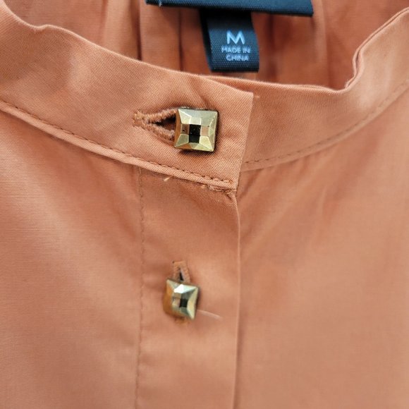 Who What Wear Burnt Orange Blouse - Picture 3 of 4